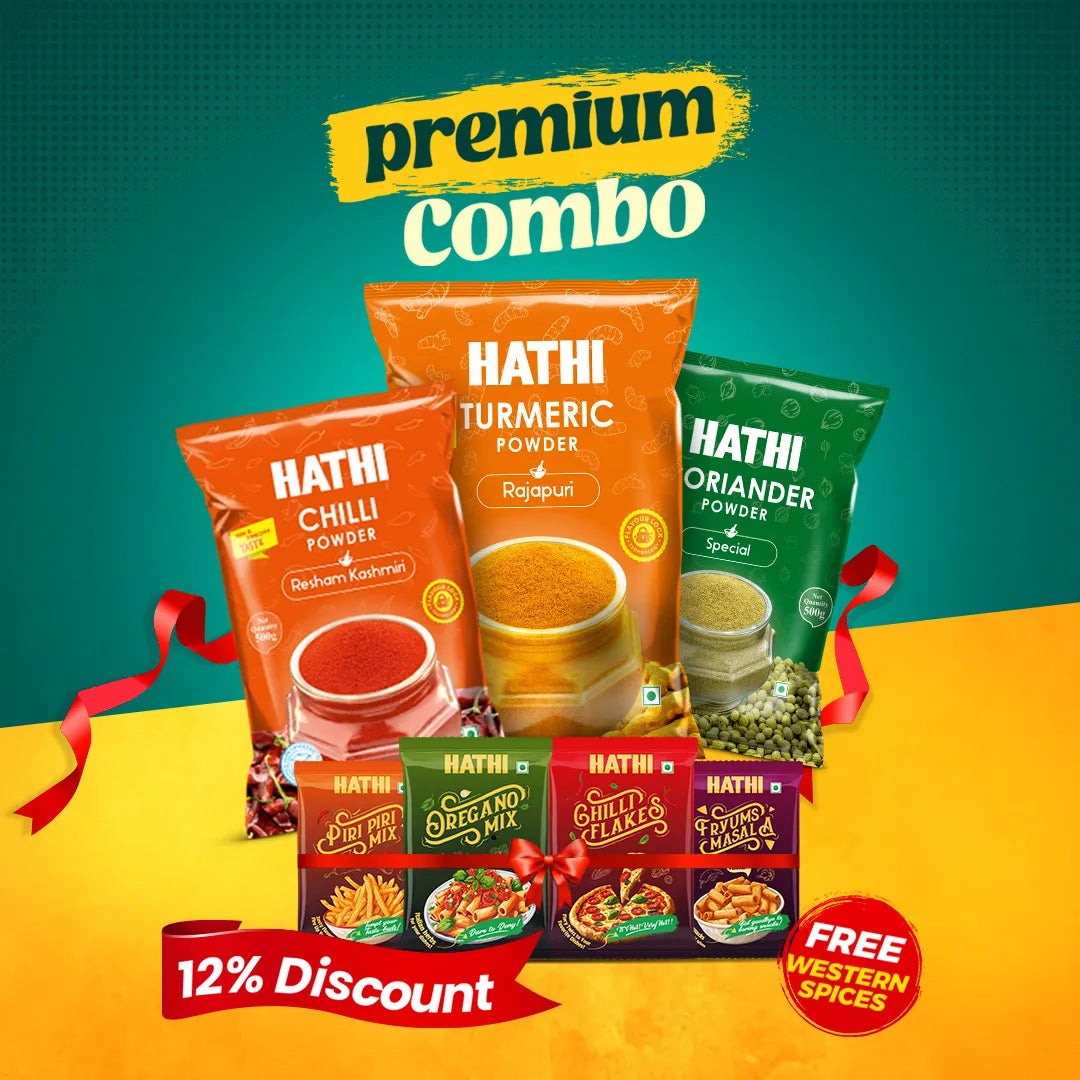 Hathi Chili Turmeric Cumin Combo Premium 500gm
