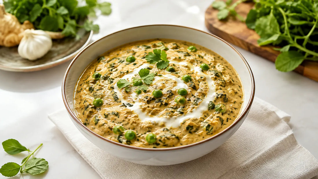 Malai Methi Matar Recipe
