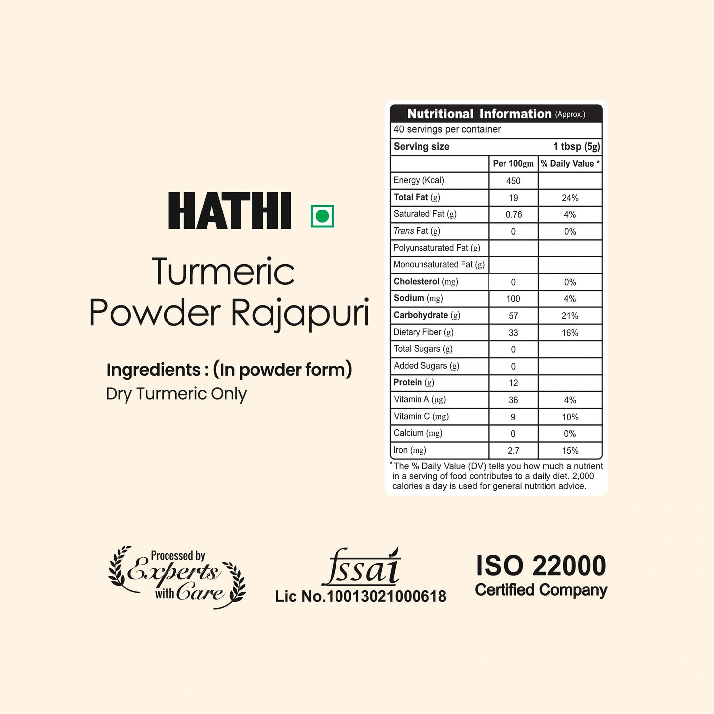 Rajapuri Turmeric Powder (Rajapuri Haldi Powder)