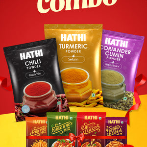 Hathi Chili Turmeric Cumin Combo Exotic 500gm