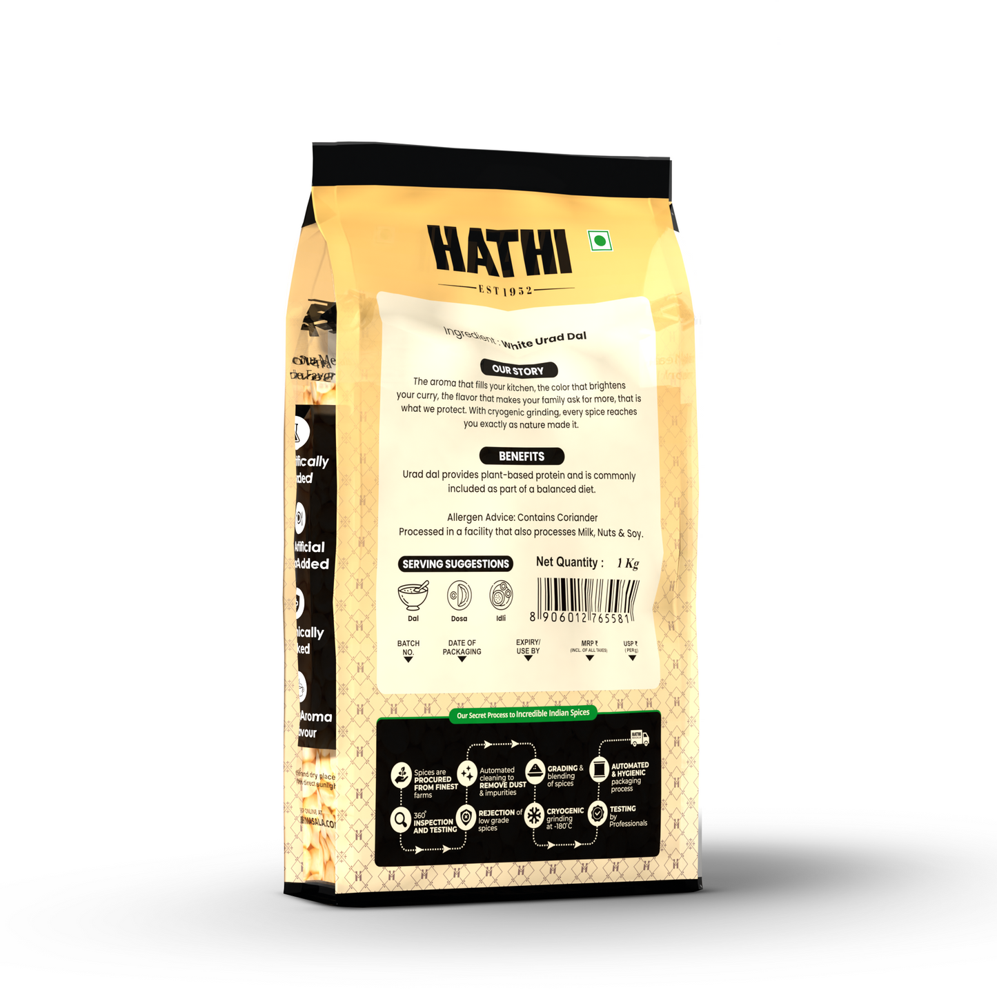 White Urad Dal (Dhuli) | Fully Dehusked, Batter Grade Purity