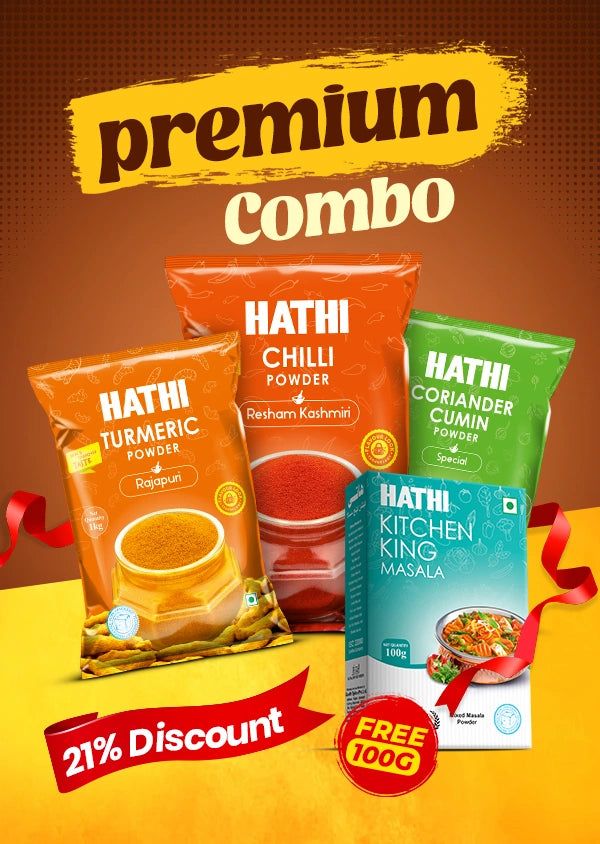 Hathi Chili Turmeric Cumin Combo Premium 1kg 