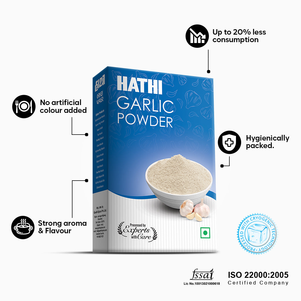 hathi garlic powder, best garlic powder, garlic powder